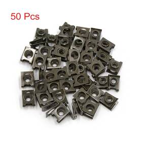 Carpopart 601382617888 50 Pcs Dark Green Metal Motorcycle M6x1.0 U Nuts Fairing Clip Speed Fastener