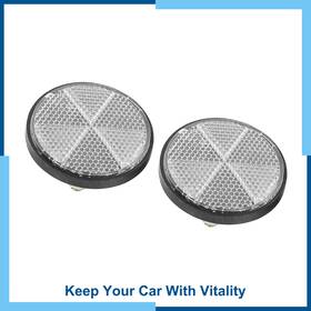 Carpopart 726215632316 Universal Pack 2 M6x1.0 Motorcycle Bike Screw Mount Reflective Warning Reflector