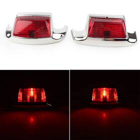 Cbdtimes 550738768791 Fender Tip Light Front And Rear For Harley Davidson Flht Flt Flhs Flhr Red Lens Ab