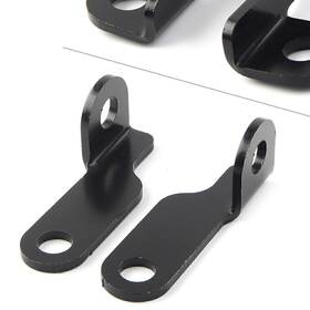 Cbdtimes 550738975212 2x Fitk Clamp Turn Signal Light Mount Bracket Holder Fit Harley Black Motor Ab