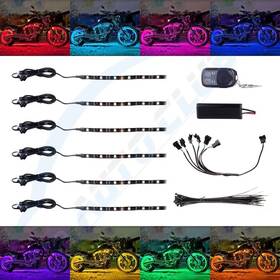 Cciyu Z80375201g 6pcs Flexible Rgb 4 Inch 5050 Smd Led Motorcycle Lighting Kit Neon Light 18leds