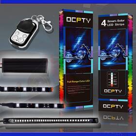 Cciyu Z8037611780g 6pcs Rgb Motorcycle Led Light Kit Flexible Strips Atmosphere Lamp
