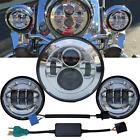 Cg-332008-7185 Unbranded Round Led Headlight Auxiliary Fog Spot Passing Light For