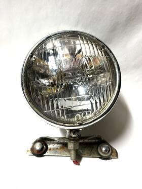 Chopper 908765 Vintage Headlight Bottom Mount Triumph Harley Bobber Bates Mcm Flanders