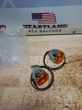 Chris Products 68972-00 86-03 Front Turn Signal Pair Softail Fxst Dyna Glide Fxd Sportster Lb
