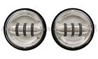 Chrome 4 Auxiliary Lights Lamps " Passing Led Harley Projection Davidson