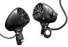 Chrome Speaker 1in. Handlebars Black Kuryakyn Sound Kit -