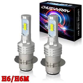 Chusyyray 200701plush6 6000k Led H6 Ba20d H6m Headlight For Yamaha Yfz450r Rhino 700 Raptor Yfm660 Trx