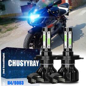 Chusyyray Bayi-9003 8000k Ice Blue Led Headlight H4 Bulbs Lights For Suzuki Gsxr 600 750 1997-2003