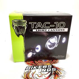 2001-2439 Ciro 2014-2023 Touring Tac-10 Light Cannon Spotlight With Bracket Black 45009 2001-2439 Ciro 2014-2023 Touring Tac-10 Light Cannon Spotlight With Bracket Black 45009