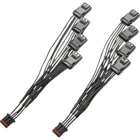 Ciro 40093 Front End Lighting 4-way Splitter Motorcycle Street Bike 2120-1362