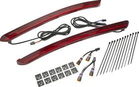 Ciro 42400 Machete Led Bag Lights Red Lens Side Visibility Turn Brake Signal