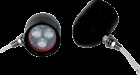 Cmbb-b 2001-0886 Custom Dynamics Harley-davidson Black Cool Magic Billet Bullet Led Driving Lights