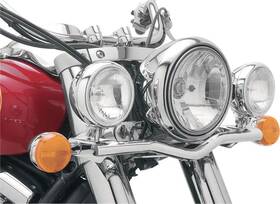 Cobra Vlg9ojrbm2 Chrome Straight Lightbar W Bullet Spot Light Kawasaki Vulcan 900 06-19