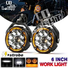 Colight Co-d051 Pair Laser Led Motorcycle Headlight Spot Light Auxiliary Fog Lamp Universal Atv