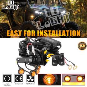 Colight Lb-zx-4y-122 For Cfmoto Uforce 1000 Xl 800 600 Utv Led Turn Signals Horn Rocker Switch Kit