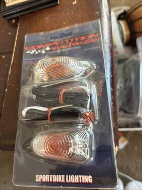 Competition Werkes F9772 Led Clear Flush Mount Signal Lights New In Package