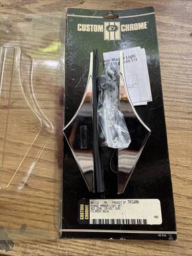 Custom Chrome 09-112 Harley Fender Strut Marker Lights 12v Dual Filament Bulbs