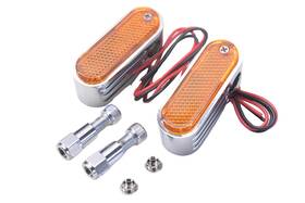 Custom Chrome 09-155 09155 Dual Amber Marker Light Mirror Stem Mounting Kit Nos