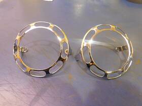 Custom Chrome 09-709 2 Turn Signal Lens Grill Harley Davidson Xl Fx Fxr 1986-99