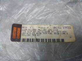 Custom Chrome 09722 Nos Clear Plastic Tail Light Lens Cover 73 - Up Cci26100