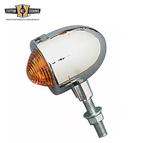 230321 Custom Chrome Mini Amber Bullet Lights With 2 Inch Long Stem Fit For Harley Models 230321 Custom Chrome Mini Amber Bullet Lights With 2 Inch Long Stem Fit For Harley Models
