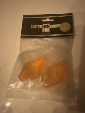 Custom Chrome 27-511 Replacement Amber Lens. Fits Mini Diamond Lights #27501