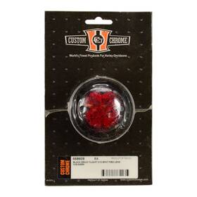 Custom Chrome 668609 Retro Drilled Tail Light Only Red Lens Fit For Harley Davidson Replacement