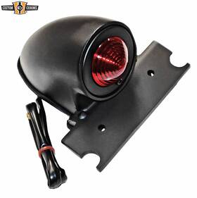 Custom Chrome / Jammer 340306 Tail Light Lamp Black Powder Coated Fits For Harley Chopper Sparto Style