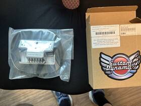 Custom Dynamics 2010-1275 Taillight Base Plate Chrome Replaces #68296-99a