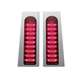 Custom Dynamics 2040-1257 Pb-fill-r-cprobeam Fillerz Saddlebag Led Lights Red - Chrome