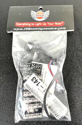 Custom Dynamics 331-143 Front/rear Street Magic Led Fender Tips See Description Tested
