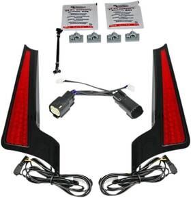 Custom Dynamics Cd-fascia-ss6br Fascia Led Light Panels Black/red #cd-fascia-ss6br