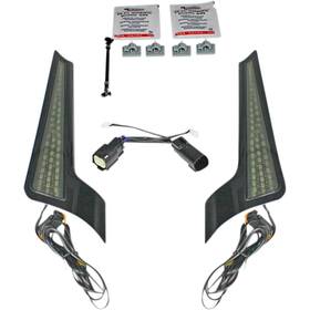 Custom Dynamics Cd-fascia-ss6bs Fascia Led Light Panels- Ft10-ft13 - Black/smoke