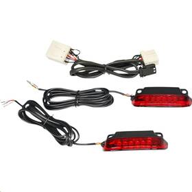 Cd-lr-09-r Custom Dynamics Led Saddlebag Rail Light Bars - Red Lens