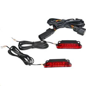 Custom Dynamics Cd-lr-10-r Led Saddlebag Rail Light Bars - Red Lens
