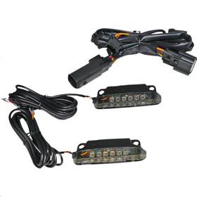 Custom Dynamics Cd-lr-11-s Led Saddlebag Rail Light Bars - Smoke Lens