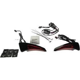 Custom Dynamics Cd-tpbr-14bcmrb Sequential Tour Pak Seat Back Rest Led Lights - Black/red Cvo