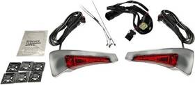 Custom Dynamics Cd-tpbr-14bcmrc Sequential Tour-pak Backrest Leds Chrome Red