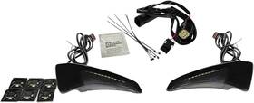 Custom Dynamics Cd-tpbr-14bcmsb Sequential Tour Pak Seat Back Rest Led Lights - Black/smoke For