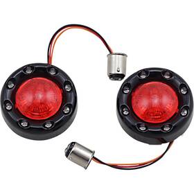 Pb-br-rr-57-br Custom Dynamics Bullet Turn Signal 1157 - Black Red Lens