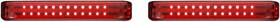 Custom Dynamics Pb-sbseq-ss6-br Saddlebag Led Lights - Sequential Black/red