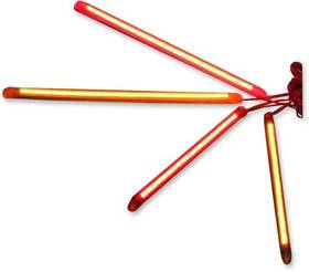 Custom Dynamics T2f40as Truflex Ii Flexible Led Strip - 40-led Amber/smoke Motorcycle