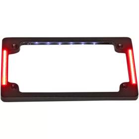 Custom Dynamics Tf07-c/b New License Plate Frame With Led Flat Black