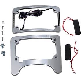 Ts-elim-06hw-c Custom Dynamics Turn Signal Eliminator/illuminated Tri-frame - Chrome