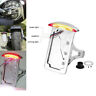 Cvg00915 Camt Chrome Motorcycle Side Mount License Plate Bracket Tail Light