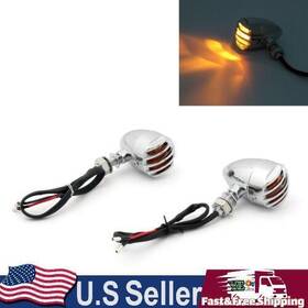 Darupsun Ts-004-chrome Turn Signal Blinker Indicator For Chopper Sportster Dyna Softail Chr Us