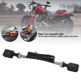 Darupsun Ts-194-blks Led Rear Mini E Mark Turn Signal Indicator For Sportster Touring Dyna Softail Yj