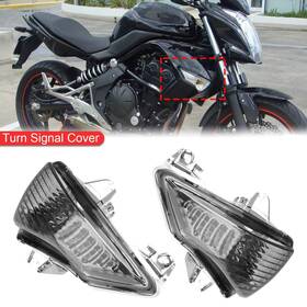 Darupsun Ts-206-smoke Front Turn Signals Cover For Kawasaki Er-6n Ex650 Ninja 650 400r Ex400 Smoke