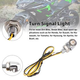 Darupsun Ts-249-chr 12v Led Turn Signal Indicator Light 8mm Universal Motorcycle For Honda Chrome